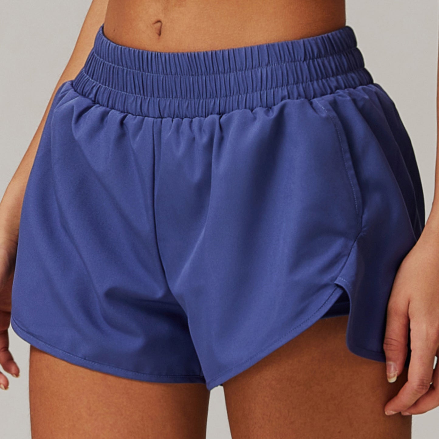 Women Workout Clothing High Waist Running 2 In 1 Athlete Training Shorts