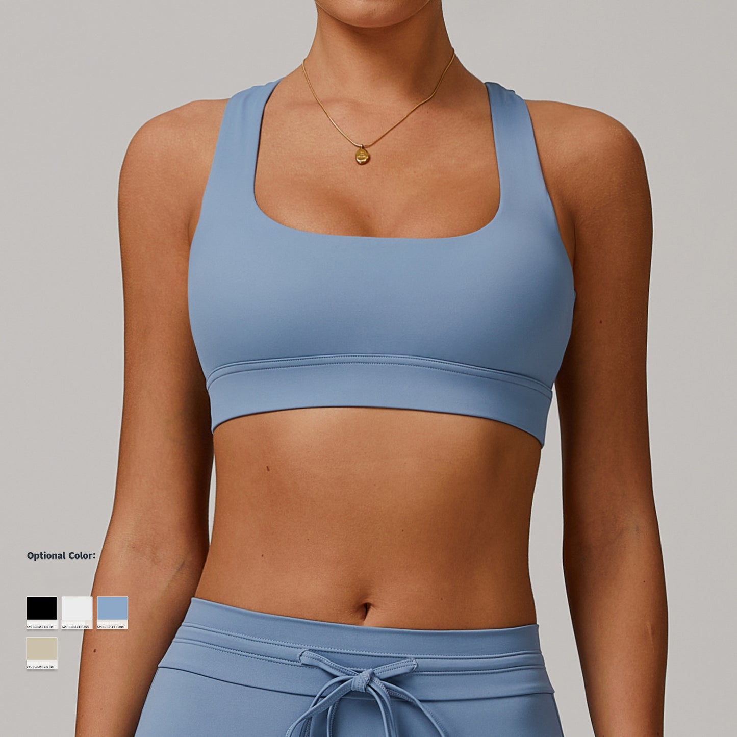 Ribbed Long Sleeves Fitness Backless Crop Tops Custom Breathable High Stretch Sports Bras