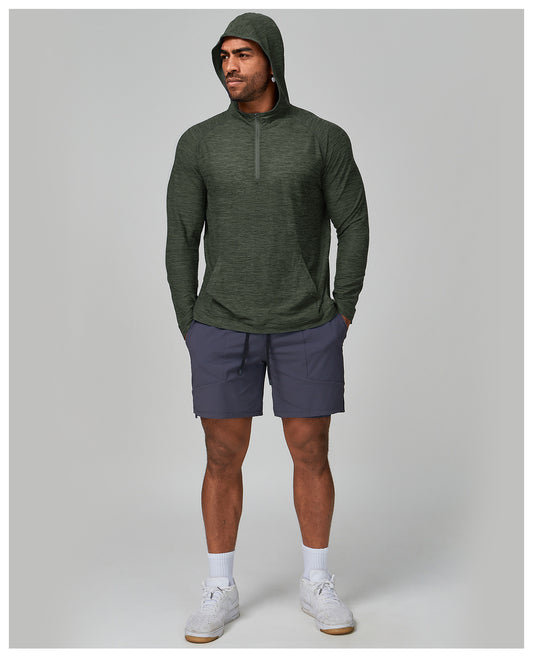 hooded Long Sleeve Sports Shirt