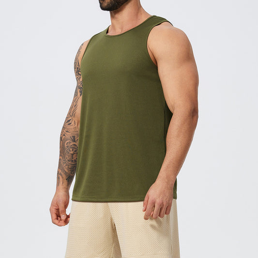 Hot Popular Wholesale Custom Logo Size And Color Oem Quick Dry Men Gym Vest Sport Singlet Workout Tank Top Tees