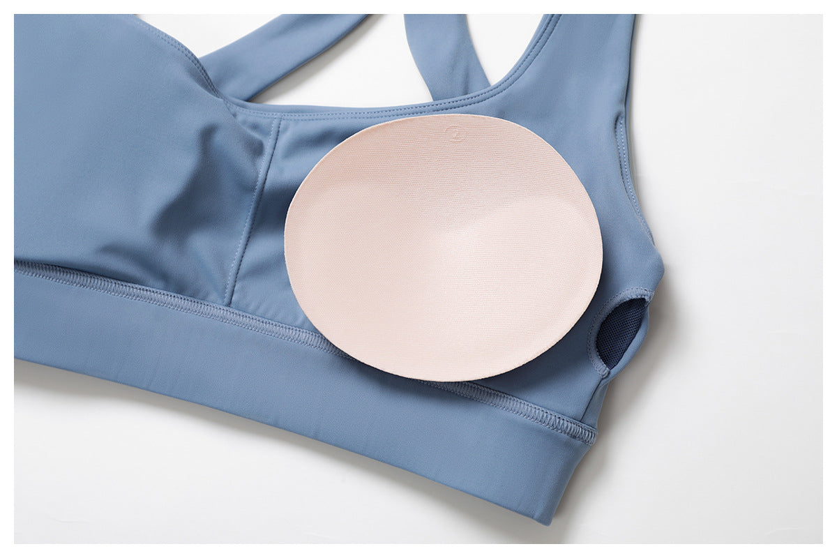 Ribbed Long Sleeves Fitness Backless Crop Tops Custom Breathable High Stretch Sports Bras