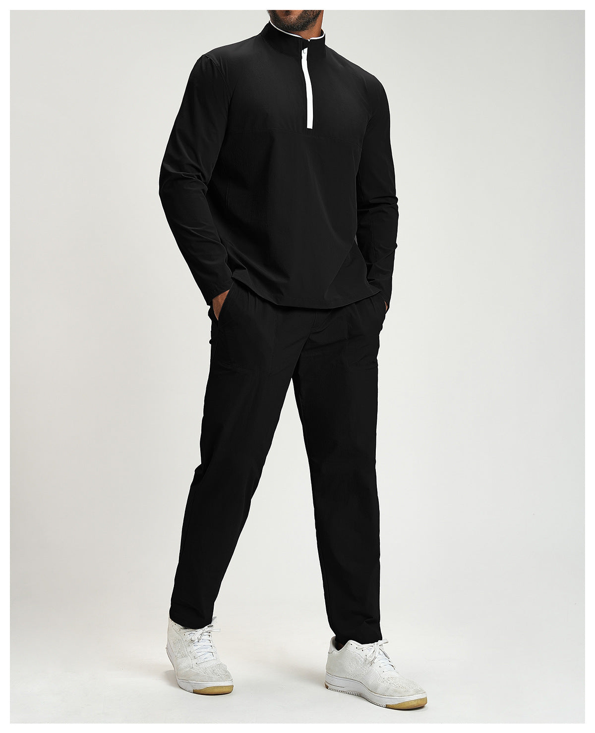 Breathable Zipper Long Sleeve Men's Sweatshirts