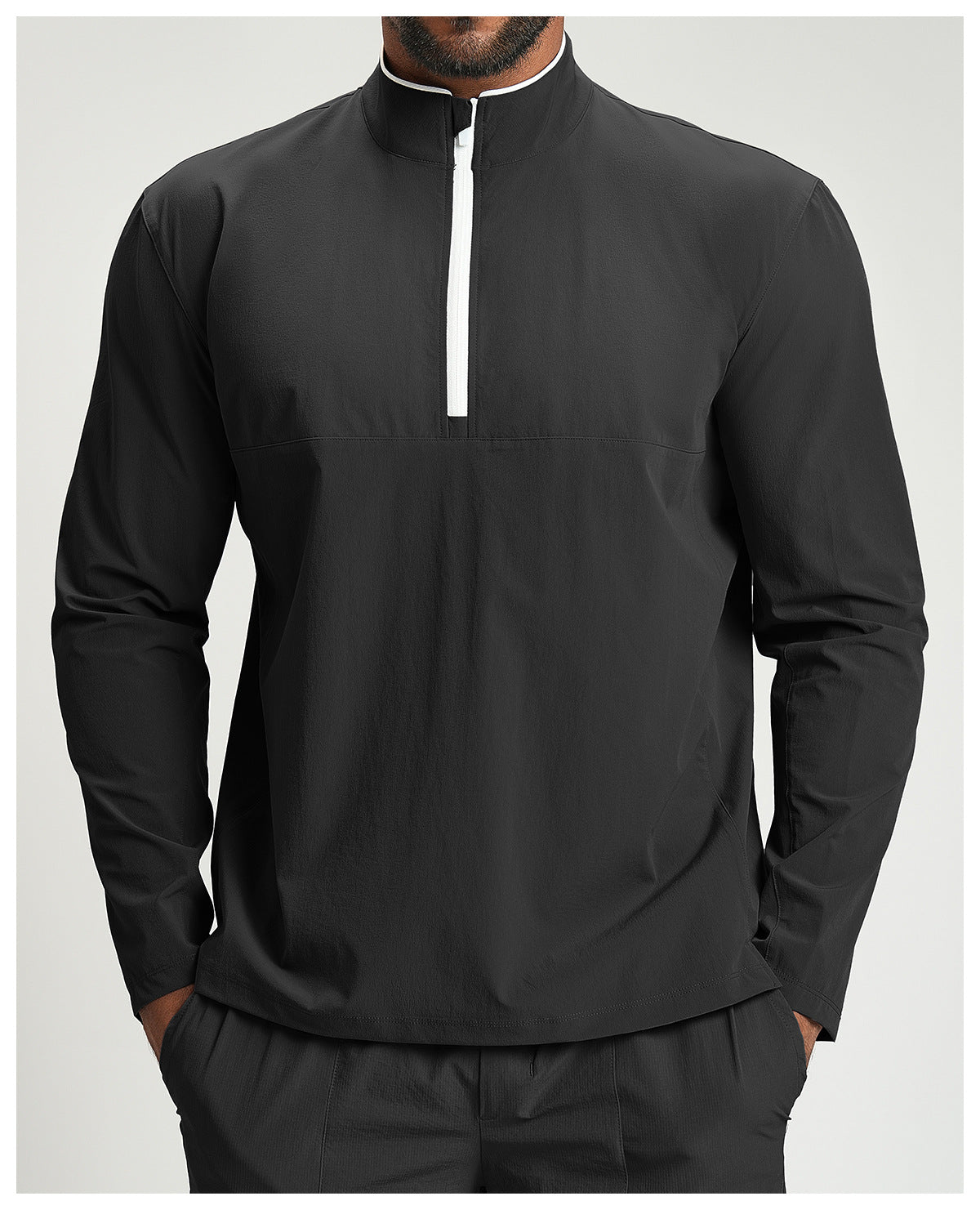 Breathable Zipper Long Sleeve Men's Sweatshirts