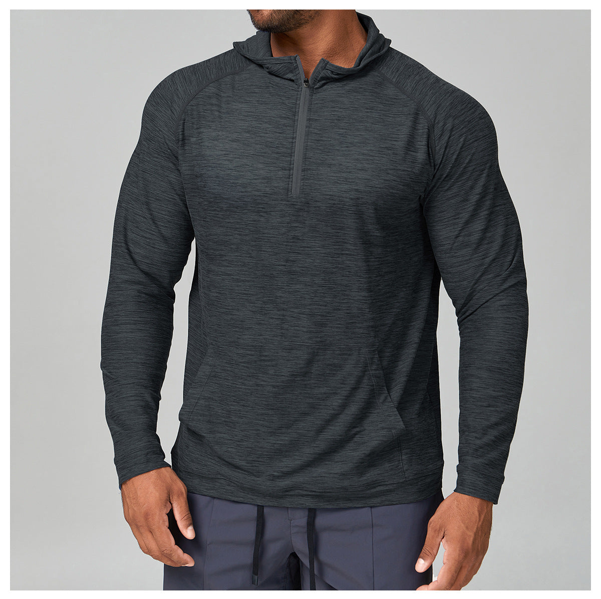 hooded Long Sleeve Sports Shirt