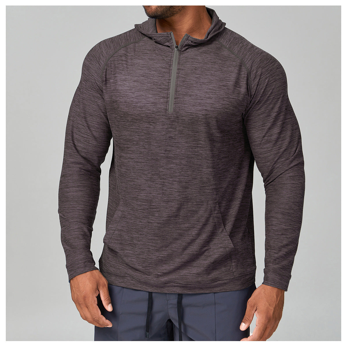 hooded Long Sleeve Sports Shirt